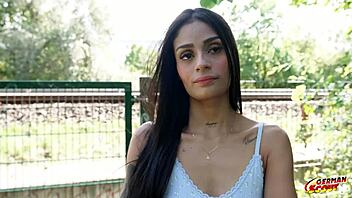 german scout lures skinny latina breiny zoe for raw berlin casting fuck