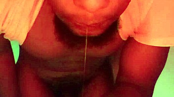 🔥 labeto dances masturbates huge cumshot in red room light s1e4