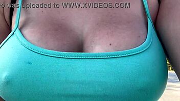 Italian Big Tits Milf Bounces Boobs in Miami