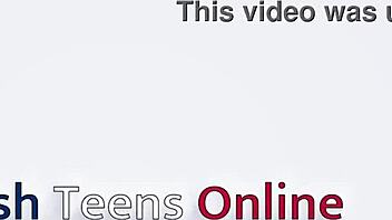 oiled teen slut anal play and footjob tease