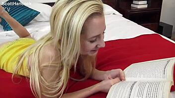Odette Delacroix's Petite Blonde POV Blowjob Ends in Messy Facial
