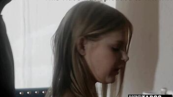 Protective guy removes her chastity belt for intense petite sex