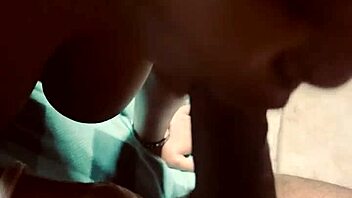 brown skin latina slurps on big black cock messily