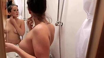 Naughty POV Beauty Sucks Cocks for Bukkake Cum Facial