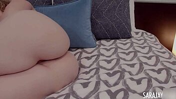 sara jay rams huge dildo while squeezing big tits