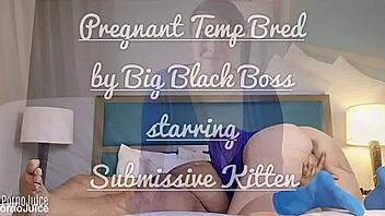 pregnant temp begs black boss for deep creampie breeding trailer!