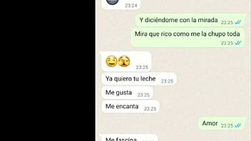 Girlfriend tastes cum on webcam and craves more latina heat