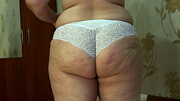 big ass fat milf fucks pussy doggy with dildo in mirror?