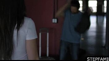 big natural tits brunette deepthroats seduces older stud