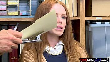 ella, you naughty ozzie redhead, caught stealing my monster cock now?