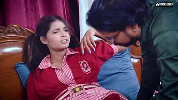 Desi schoolgirl enjoys hardcore anal with teacher