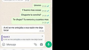 mi novia shares hot past cojidas on phone chat