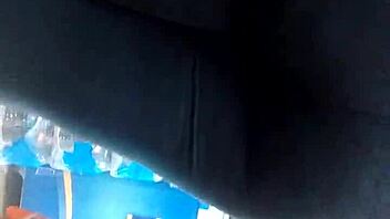 hidden cam catches leggings ass tease retro style!