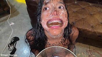 Feel this teen's tight holes get fisted, slapped, and pissed in brutal domination?