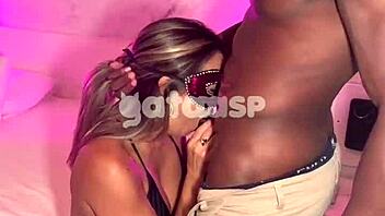 oh gasp hotwife with horny big black cock while cuck films