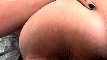 chubby trans babe huge dildo ass pussy solo teasing