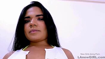 Beautiful latina model fucked hard in casting interview