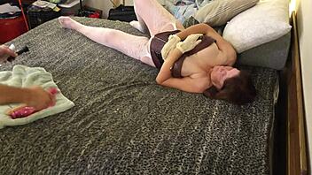 oh granny norma jean i got fingered dildoed and creampied missionary style