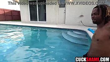 Cuckold Husband Watches Wife's Outdoor BBC Doggystyle Pounding Hardcore Interracial Frenzy