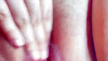 latina in purple lingerie fingers wet pussy close-up non-stop moaning
