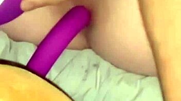 first time giant vibrator and anal toy insertion close up she cums hours later
