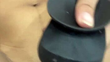 slutty princess fucks herself horny with big black dildo