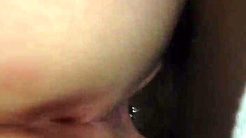 side bitch's ass dildo fucked while huge cock pounds pussy