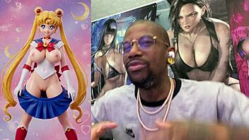 usagi's tight pussy craves ebony bukkake tongue torment?
