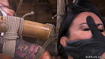 oh my big fake tits hurt hogtied as alt slave