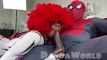 Spider Dude Rams Spider Slut's Asshole with Thick Dick!