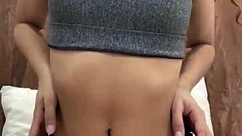 slutty princess fucks herself horny with big black dildo