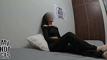 Pretty latina starts porn with roommate doggystyle ride