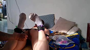 slipping into hot blindfolded babe's room while her guy's away, teasing her tight pussy