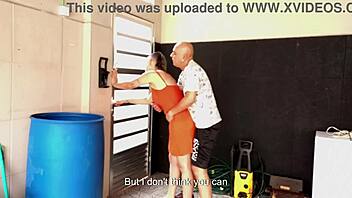 innocent milf trapped basement licks pussy doggystyle with young stud