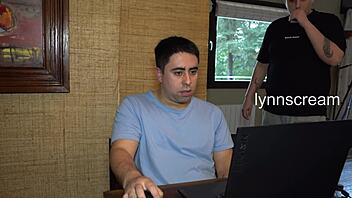 cuck watches me rail his hot wife right beside him