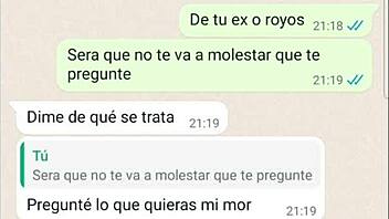 mi novia shares hot past cojidas on phone chat