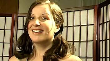 uh, this cute casting girl gets so wet quick
