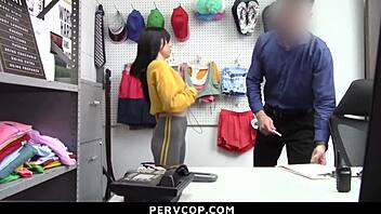 Judy Jolie Caught Stealing Bent Over Doggystyle Punished Strip Search Pervcop