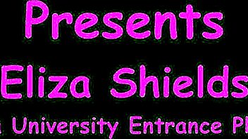 eliza shields spreads shaved pussy at tampa uni physical