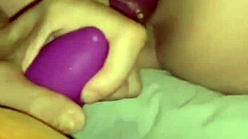 first time giant vibrator and anal toy insertion close up she cums hours later