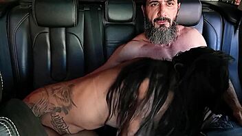 she couldn't wait, slut gave it up right in the car bent over