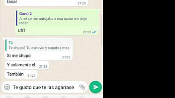 mi novia shares hot past cojidas on phone chat
