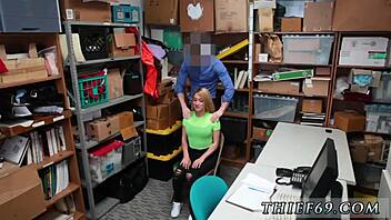 Platinum Blonde Teen Cop Compilation Hardcore Action!