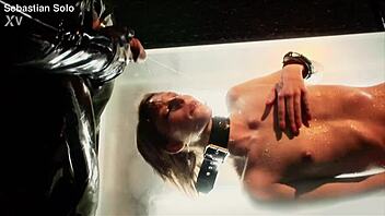sebastian dominates submissive cunt whore with face fucking