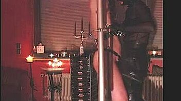 Rubbernurse Agnes' Latex Femdom: Spanking Whipping to Brutal Caning Climax
