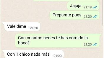 mi novia shares hot past cojidas on phone chat