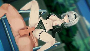 fallen protagonist bound for hentai bukkake gangbang