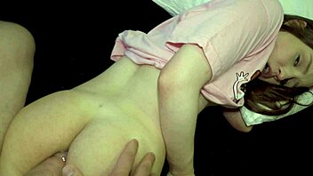 my little 18 year old asshole wrecked by huge cock creampie