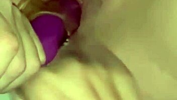 first time giant vibrator and anal toy insertion close up she cums hours later