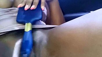 MASTURBATING hard in the CAR then FINGERING into wild FUCKING
